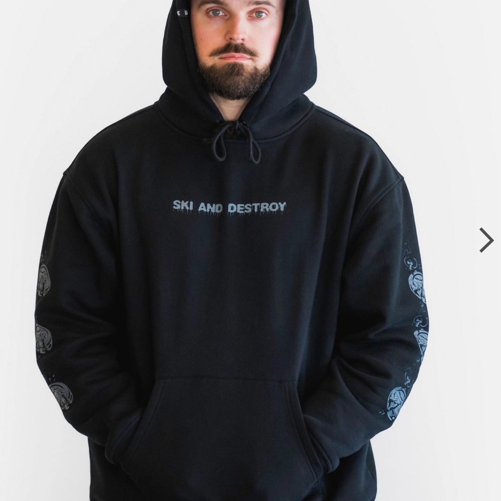 Black Ski and Destroy Hoodie